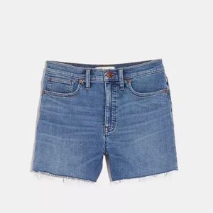 MADEWELL High-Rise Denim Shorts in Quintell SIZE 25 A0197.